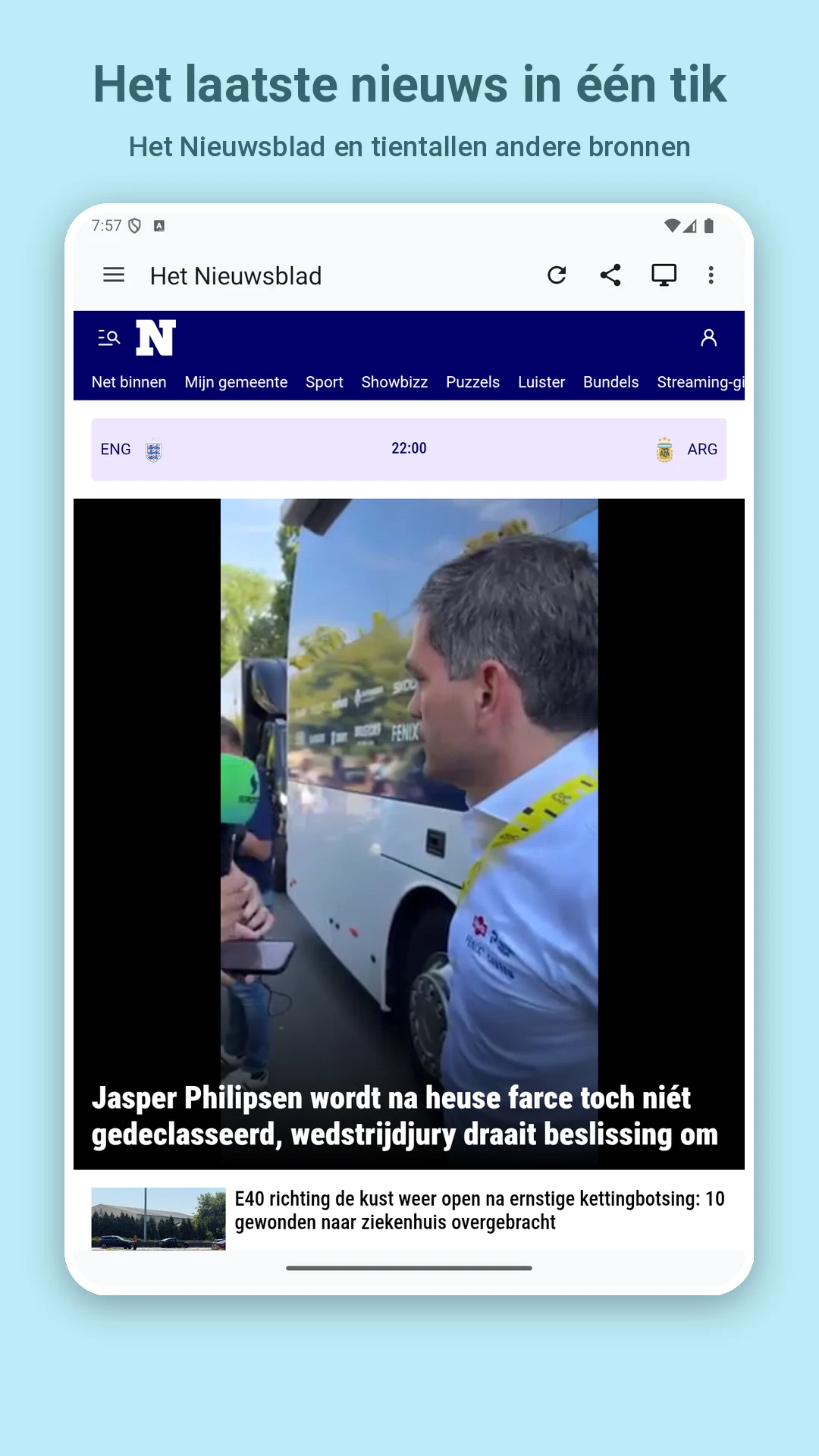Belgian Newspapers screenshot