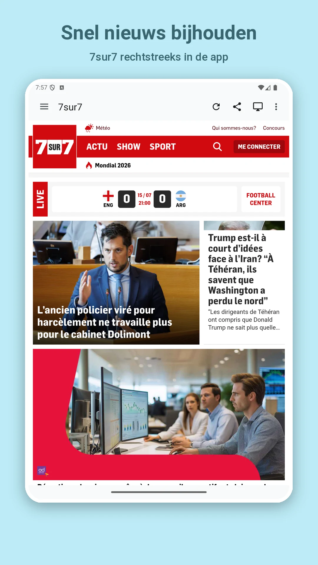 Belgian Newspapers screenshot